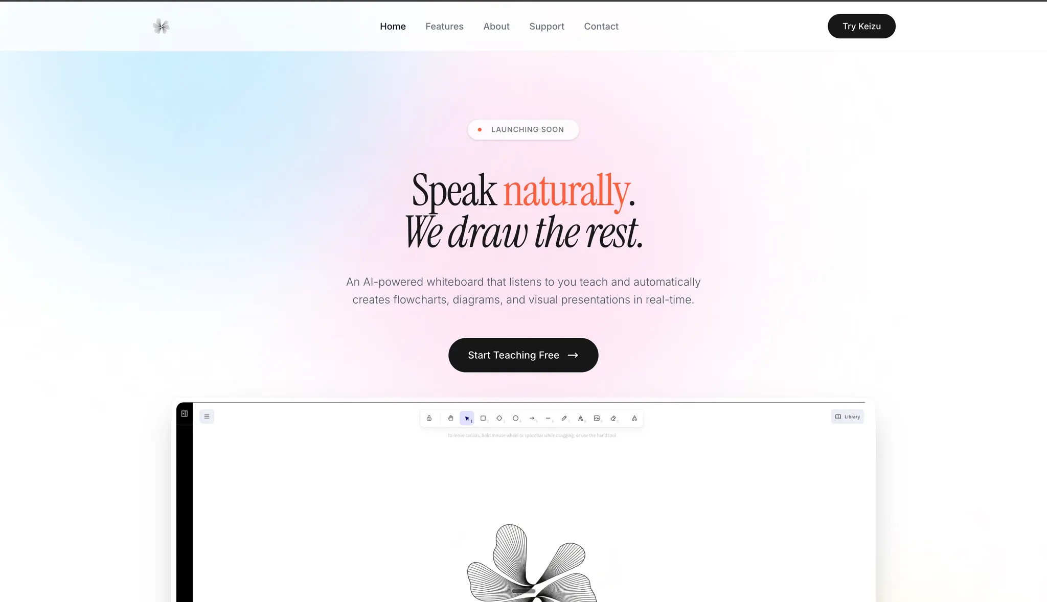 Classroom with AI visuals